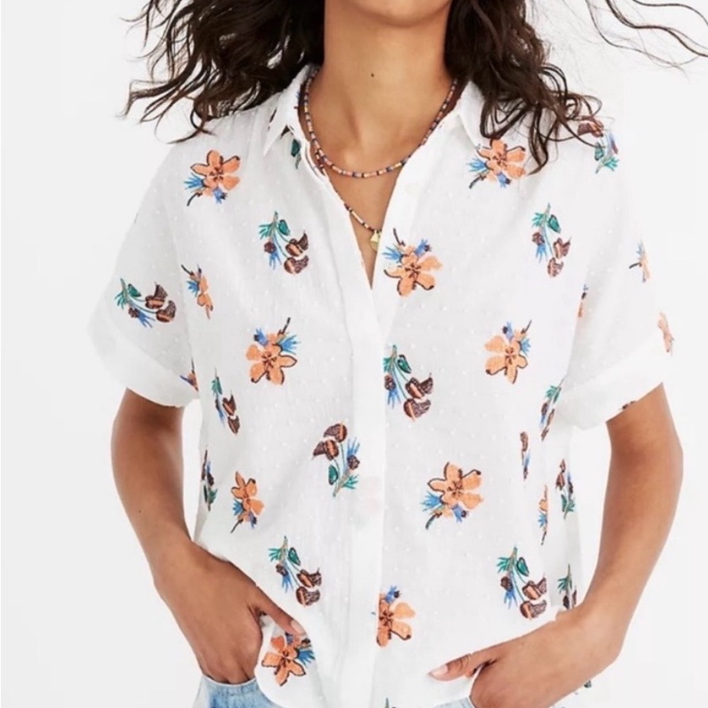 Madewell Hilltop Shirt in the "Hawaiian Hideaway" floral print
